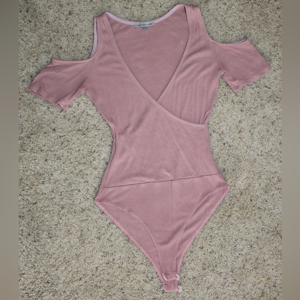 Charlotte Russe Pink Bodysuit